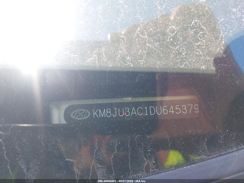 2013 Hyundai Tucson VIN KM8JU3AC1DU645379 IAAI salvage auction — LEFT SIDE, Rebuildable (Florida), sold $2,200 on 2026-07-07 (photo 9)