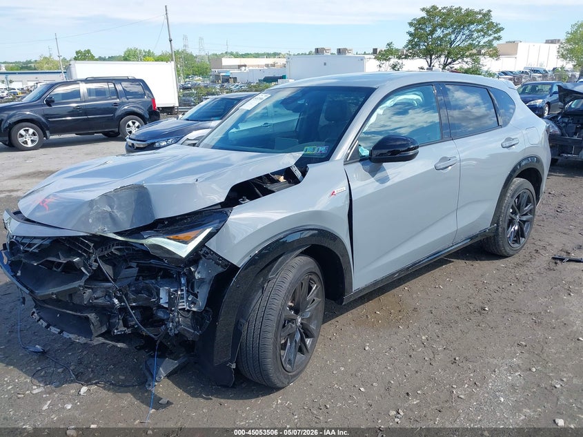 2025 Acura Adx VIN 3HDSA2H77SM711678 IAAI salvage auction — LEFT FRONT, Salvage (Pennsylvania), sold $7,050 on 2026-08-07 (photo 2)