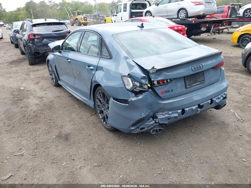 2025 Audi Rs3 VIN WUAGWDGY3SA909883 IAAI salvage auction — FRONT END, Mv-907A (New York), sold $15,700 on 2026-07-30 (photo 3)