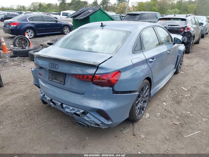 2025 Audi Rs3 VIN WUAGWDGY3SA909883 IAAI salvage auction — FRONT END, Mv-907A (New York), sold $15,700 on 2026-07-30 (photo 4)