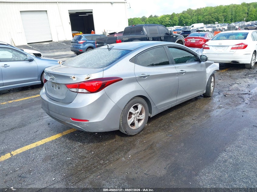 2014 Hyundai Elantra VIN KMHDH4AE9EU171465 IAAI salvage auction — FRONT END, Salvage (Georgia), sold $775 on 2026-07-15 (photo 4)