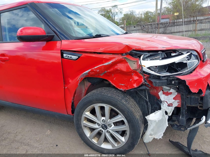 2017 Kia Soul VIN KNDJP3A59H7477279 IAAI salvage auction — FRONT END, Clear (Michigan), sold $750 on 2026-07-16 (photo 6)