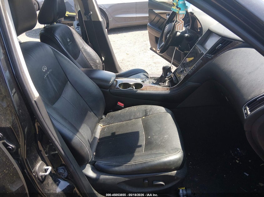 2014 Infiniti Q50 VIN JN1BV7AR9EM691628 IAAI salvage auction — FRONT END, Salvage (Rhode Island), sold $1,425 on 2026-07-07 (photo 5)