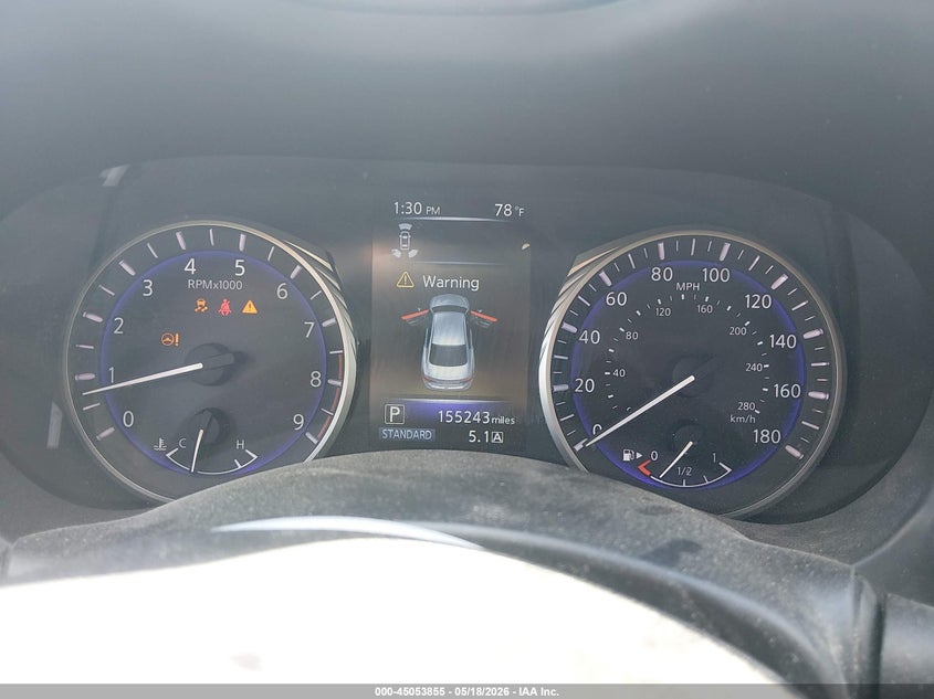 2014 Infiniti Q50 VIN JN1BV7AR9EM691628 IAAI salvage auction — FRONT END, Salvage (Rhode Island), sold $1,425 on 2026-07-07 (photo 7)