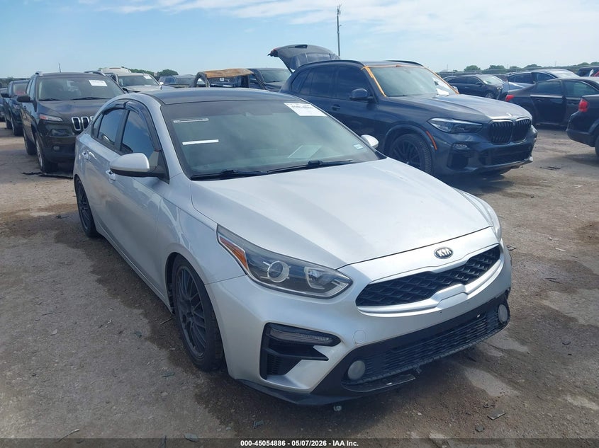 2021 Kia Forte VIN 3KPF24AD2ME350255 IAAI salvage auction — WATER/FLOOD, Salvage (Texas), sold $2,150 on 2026-07-23 (photo 1)
