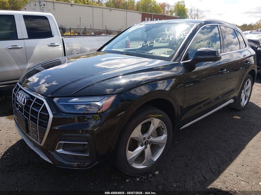2021 Audi Q5 VIN WA1BAAFY8M2055289 IAAI salvage auction — ELECTRICAL, Salvage (Massachusetts), sold $14,000 on 2026-07-14 (photo 2)