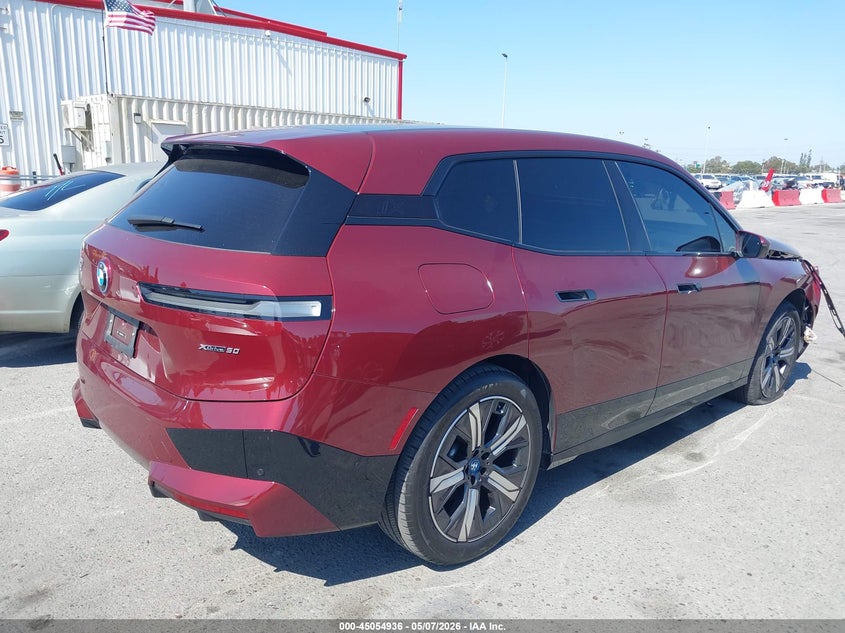 2025 BMW Ix VIN WB523CF05SCT40718 IAAI salvage auction — FRONT END, Salvage (California), sold $23,650 on 2026-07-16 (photo 4)