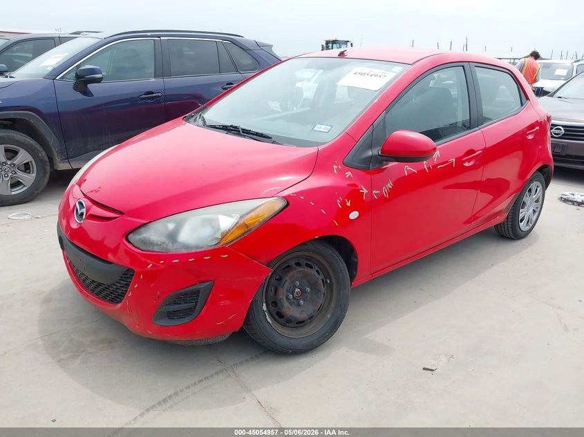 2011 Mazda 2 VIN JM1DE1HY8B0104029 IAAI salvage auction — LEFT FRONT, Original (Texas), sold $3,000 on 2026-07-07 (photo 2)