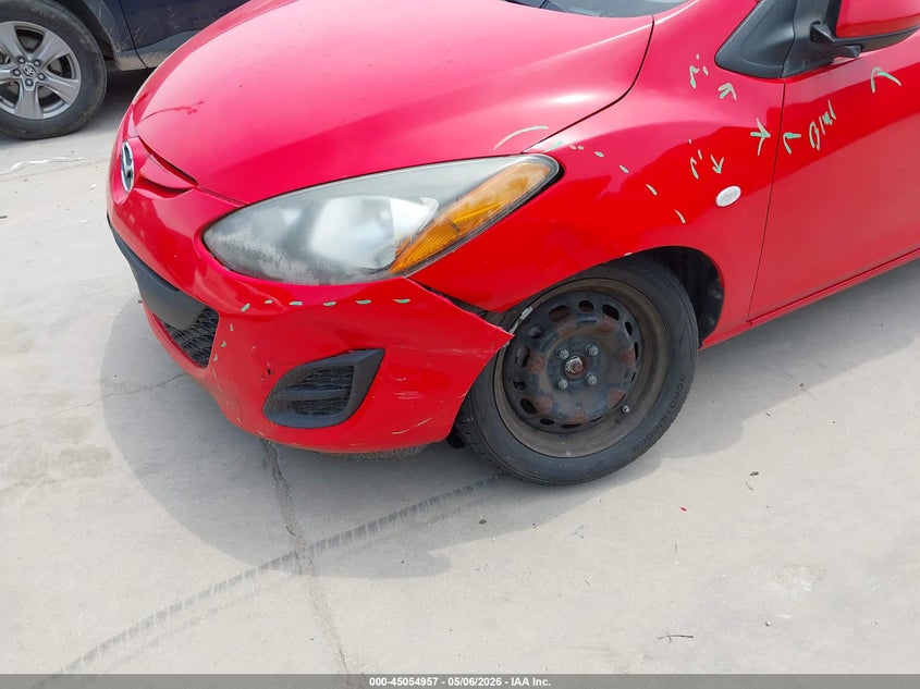 2011 Mazda 2 VIN JM1DE1HY8B0104029 IAAI salvage auction — LEFT FRONT, Original (Texas), sold $3,000 on 2026-07-07 (photo 6)