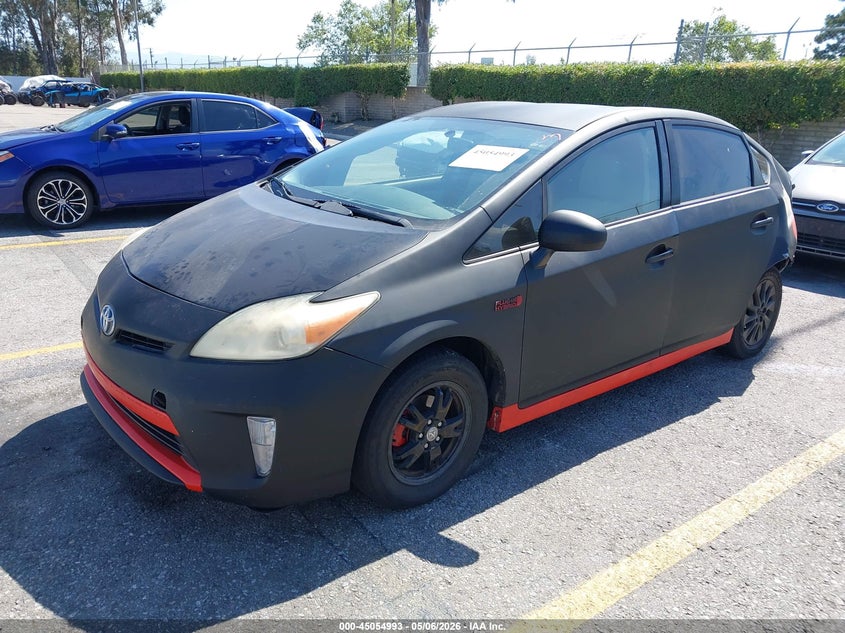 2012 Toyota Prius VIN JTDKN3DP6C3020842 IAAI salvage auction — REAR END, Salvage (California), sold $25 on 2026-07-28 (photo 2)