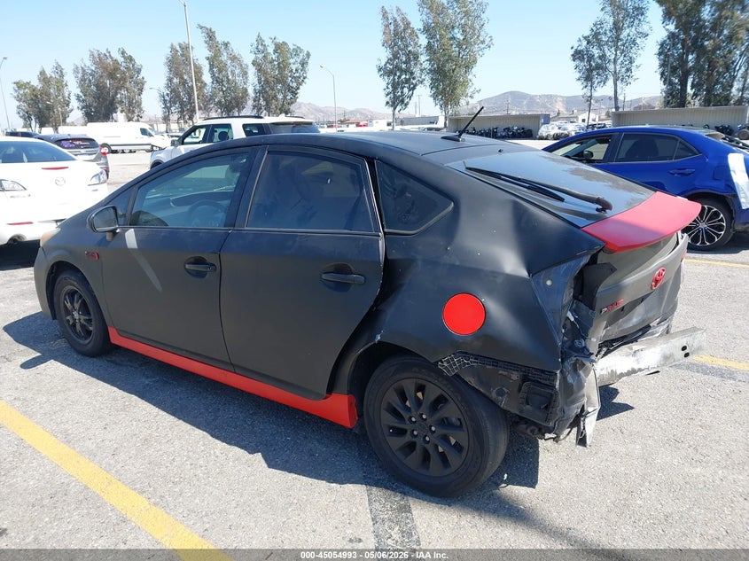 2012 Toyota Prius VIN JTDKN3DP6C3020842 IAAI salvage auction — REAR END, Salvage (California), sold $25 on 2026-07-28 (photo 3)
