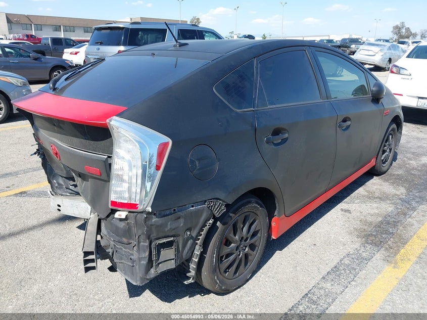 2012 Toyota Prius VIN JTDKN3DP6C3020842 IAAI salvage auction — REAR END, Salvage (California), sold $25 on 2026-07-28 (photo 4)