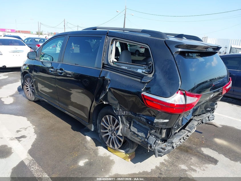 2018 Toyota Sienna VIN 5TDYZ3DC0JS909756 IAAI salvage auction — REAR END, Salvage (California), sold $2,575 on 2026-07-08 (photo 3)