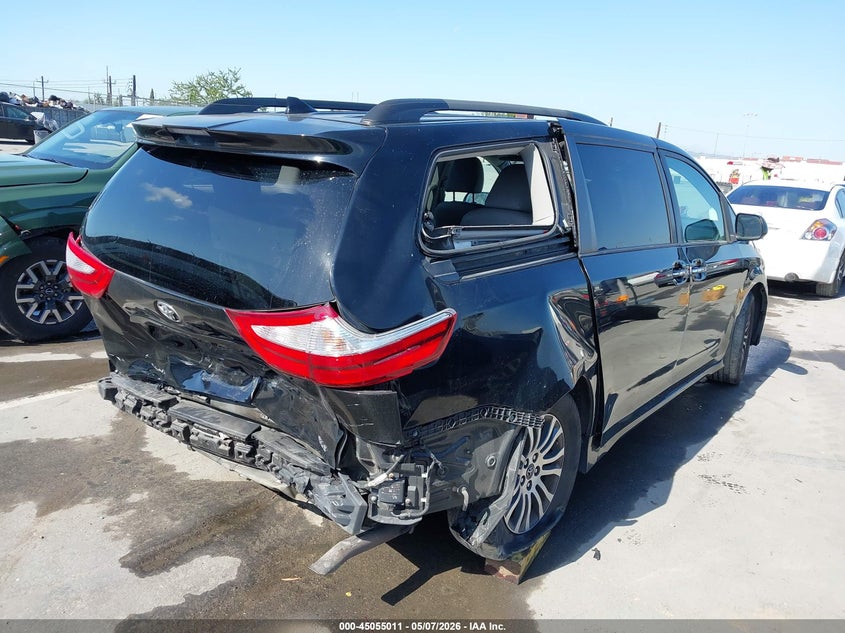 2018 Toyota Sienna VIN 5TDYZ3DC0JS909756 IAAI salvage auction — REAR END, Salvage (California), sold $2,575 on 2026-07-08 (photo 4)