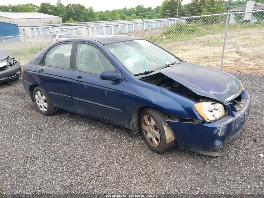 2006 Kia Spectra VIN KNAFE121565314422 IAAI salvage auction — RIGHT FRONT, Salvage (South Carolina), sold $25 on 2026-07-21 (photo 1)
