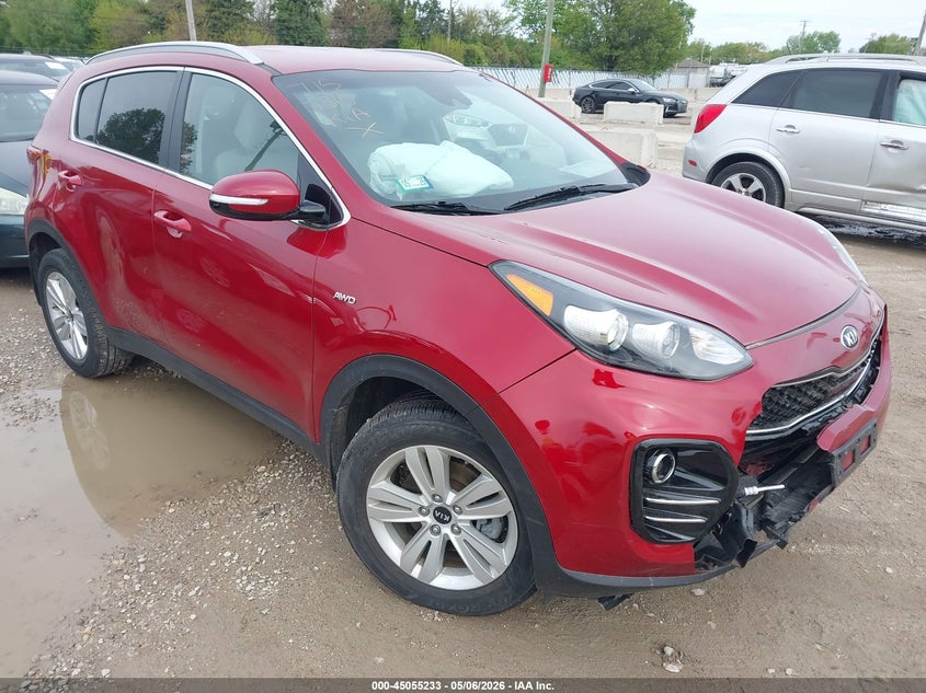 2018 Kia Sportage VIN KNDPMCAC5J7417166 IAAI salvage auction — FRONT END, Salvage (Illinois), sold $2,450 on 2026-07-14 (photo 1)