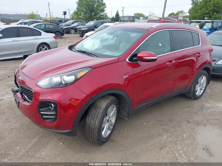 2018 Kia Sportage VIN KNDPMCAC5J7417166 IAAI salvage auction — FRONT END, Salvage (Illinois), sold $2,450 on 2026-07-14 (photo 2)