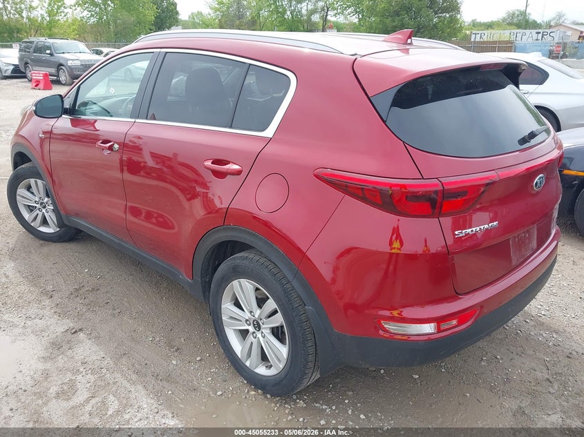 2018 Kia Sportage VIN KNDPMCAC5J7417166 IAAI salvage auction — FRONT END, Salvage (Illinois), sold $2,450 on 2026-07-14 (photo 3)
