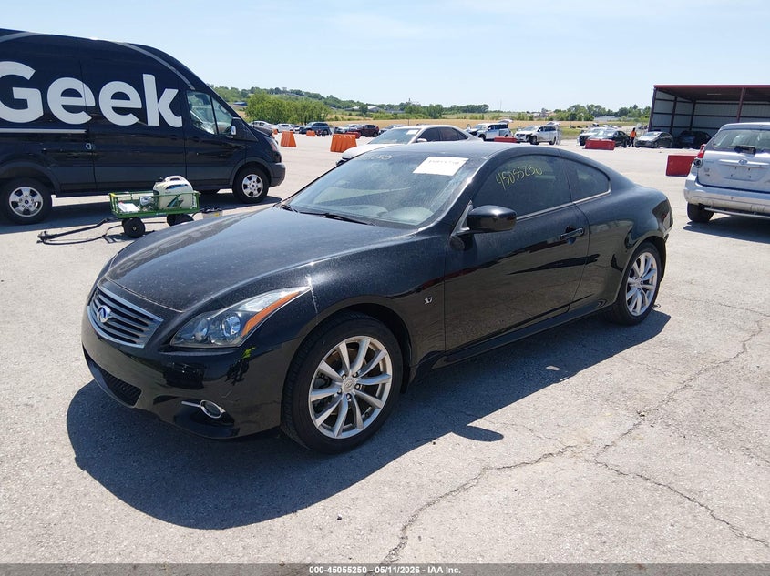 2015 Infiniti Q60 VIN JN1CV6ELXFM890712 IAAI salvage auction — REAR END, Salvage (Missouri), sold $3,850 on 2026-07-16 (photo 2)