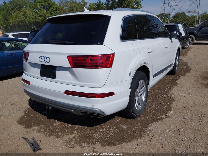 2019 Audi Q7 VIN WA1LHAF74KD027093 IAAI salvage auction — FRONT END, Clear (Indiana), sold $9,500 on 2026-07-18 (photo 4)