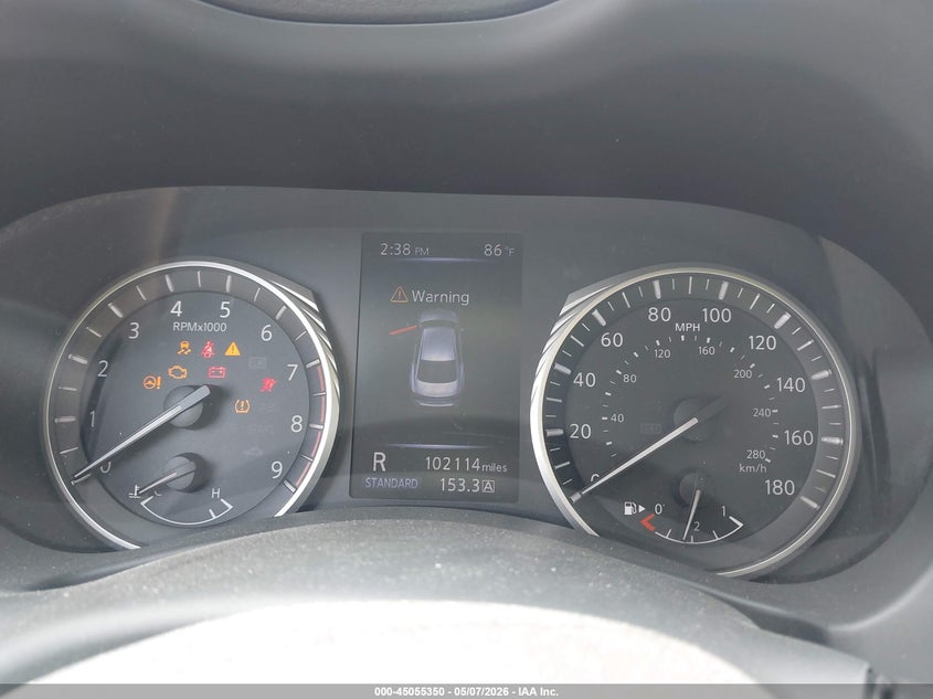 2018 Infiniti Q50 VIN JN1EV7APXJM364502 IAAI salvage auction — FRONT END, Salvage (Texas), sold $600 on 2026-07-29 (photo 7)