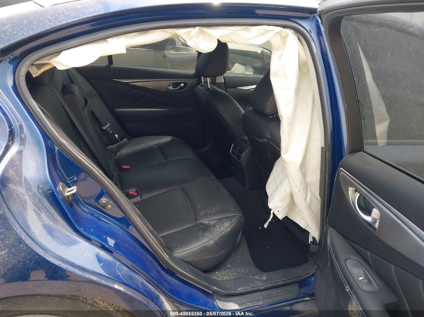 2018 Infiniti Q50 VIN JN1EV7APXJM364502 IAAI salvage auction — FRONT END, Salvage (Texas), sold $600 on 2026-07-29 (photo 8)