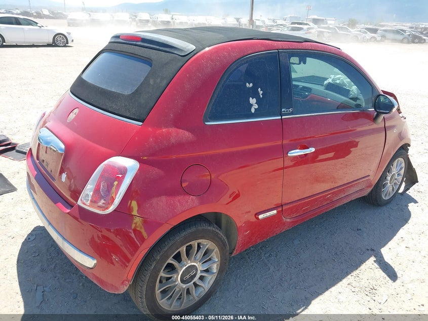 2012 Fiat 500 VIN 3C3CFFER4CT130459 IAAI salvage auction — FRONT END, Salvage (Montana), sold $350 on 2026-08-12 (photo 4)