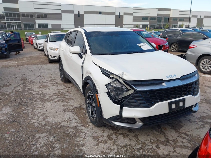 2023 Kia Sportage VIN KNDPU3AF3P7160706 IAAI salvage auction — RIGHT FRONT, Salvage (Texas), sold $7,750 on 2026-07-14 (photo 1)