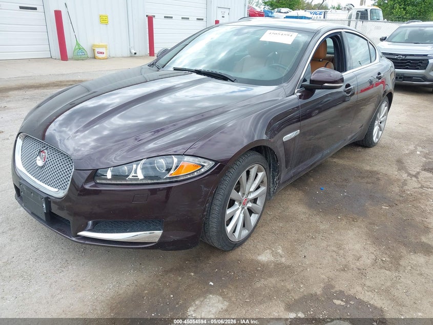 2014 Jaguar Xf VIN SAJWJ0EF7E8U10874 IAAI salvage auction — LEFT FRONT, Salvage (Illinois), sold $1,850 on 2026-07-14 (photo 2)