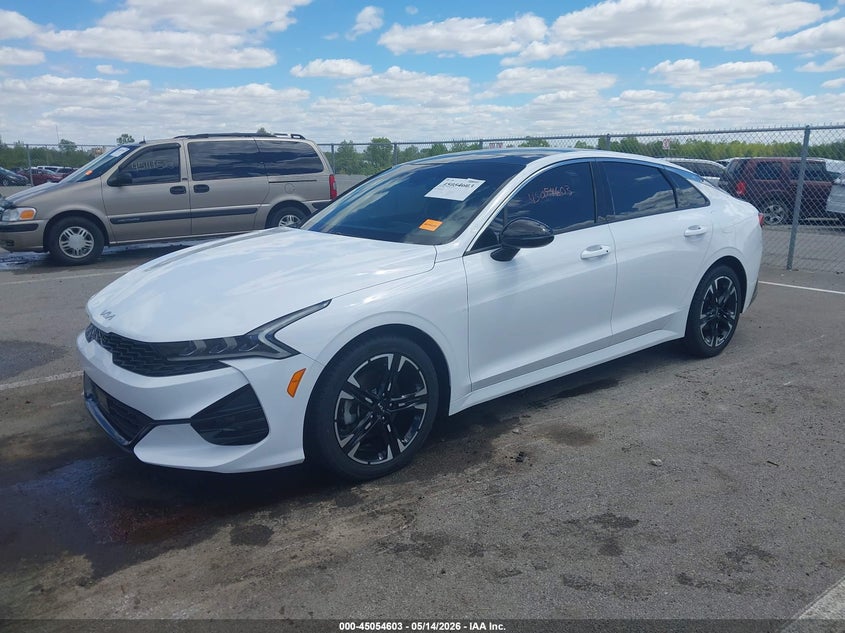 2022 Kia K5 VIN 5XXG64J2XNG157187 IAAI salvage auction — HAIL, Salvage (Indiana), sold $9,100 on 2026-07-24 (photo 2)