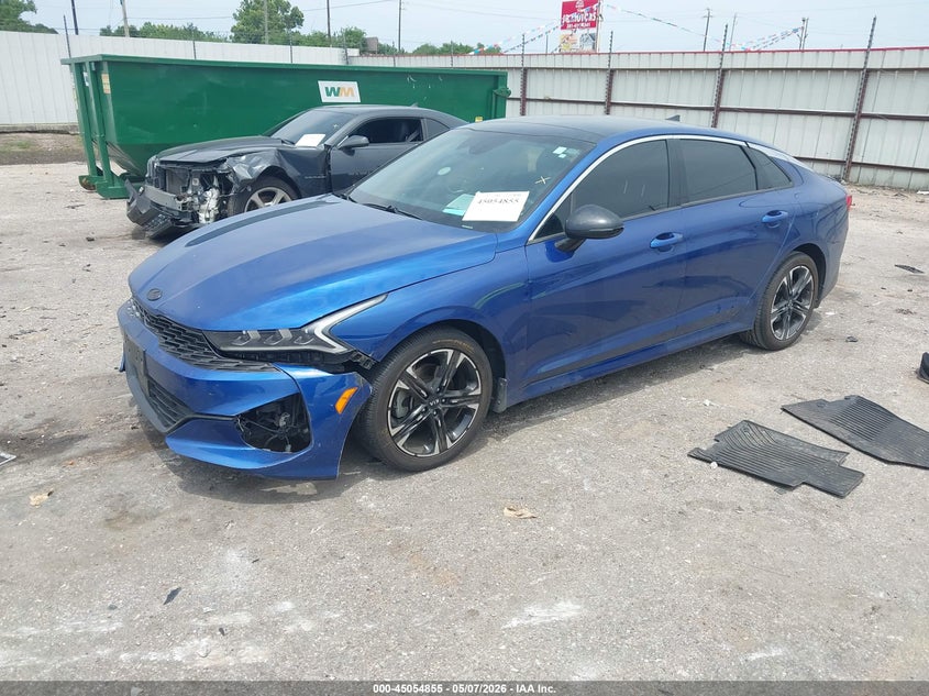 2021 Kia K5 VIN 5XXG64J2XMG011676 IAAI salvage auction — LEFT FRONT, Original (Texas), sold $4,500 on 2026-07-22 (photo 2)