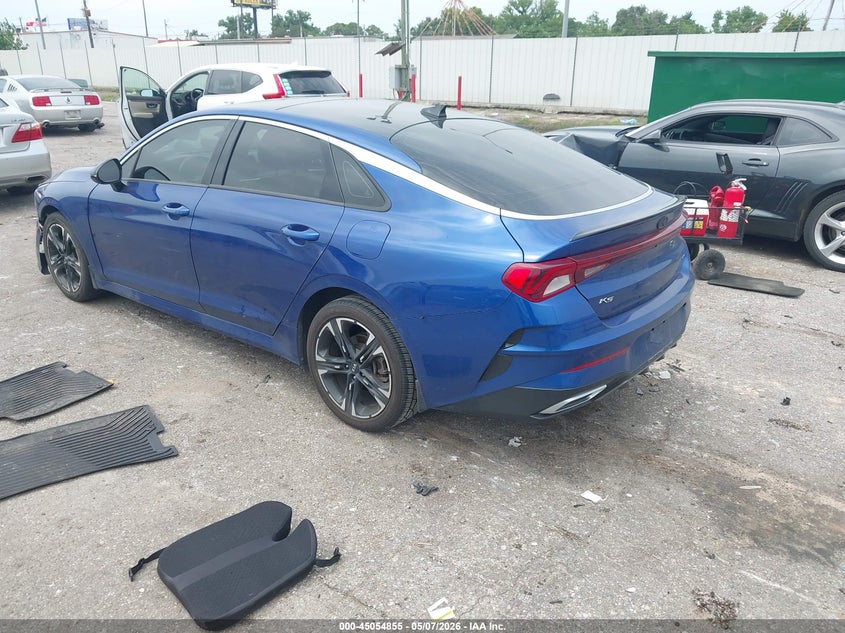 2021 Kia K5 VIN 5XXG64J2XMG011676 IAAI salvage auction — LEFT FRONT, Original (Texas), sold $4,500 on 2026-07-22 (photo 3)