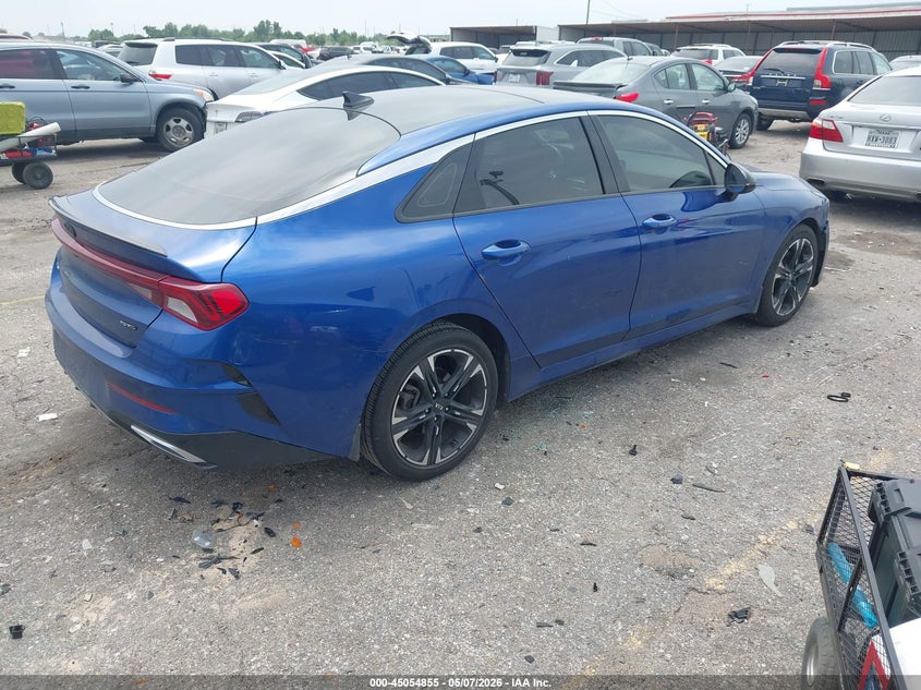 2021 Kia K5 VIN 5XXG64J2XMG011676 IAAI salvage auction — LEFT FRONT, Original (Texas), sold $4,500 on 2026-07-22 (photo 4)