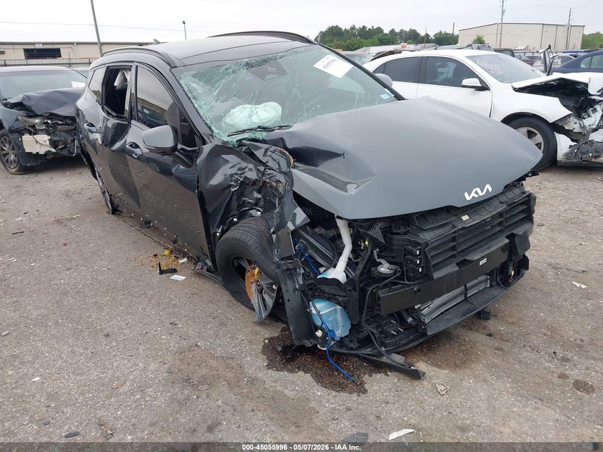 2025 Kia Sportage hybrid VIN KNDPXCDG7S7200306 IAAI salvage auction — RIGHT SIDE, Salvage (Texas), sold $6,800 on 2026-07-15 (photo 1)
