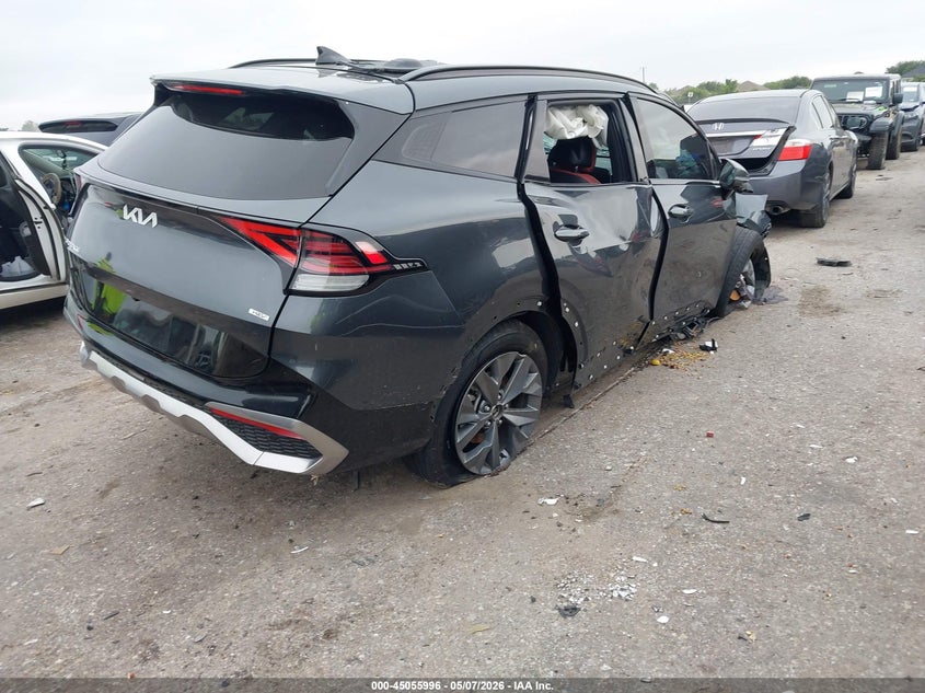 2025 Kia Sportage hybrid VIN KNDPXCDG7S7200306 IAAI salvage auction — RIGHT SIDE, Salvage (Texas), sold $6,800 on 2026-07-15 (photo 4)
