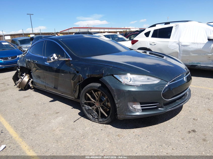 2013 Tesla Model s VIN 5YJSA1CN7DFP06019 IAAI salvage auction — FRONT & REAR, Salvage (Colorado), sold $2,225 on 2026-07-30 (photo 1)