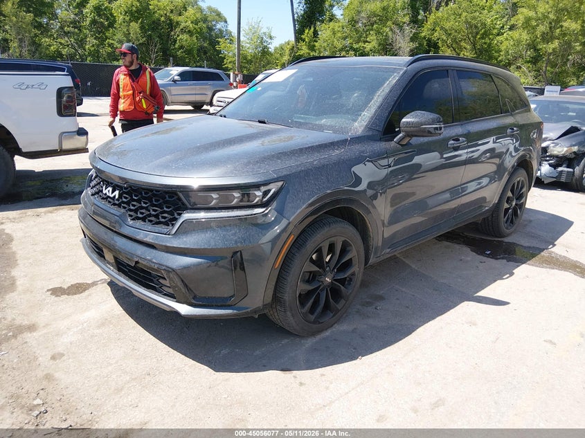 2022 Kia Sorento VIN 5XYRK4LF7NG080813 IAAI salvage auction — HAIL, Salvage (Kansas), sold $8,300 on 2026-07-08 (photo 2)