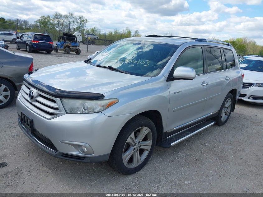 2013 Toyota Highlander VIN 5TDDK3EH8DS185610 IAAI salvage auction — HAIL, Clear (Wisconsin), sold $5,600 on 2026-07-14 (photo 2)