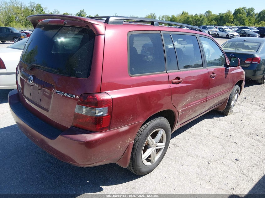 2007 Toyota Highlander VIN JTEHP21A070194312 IAAI salvage auction — NORMAL WEAR, Original (Kentucky), sold $400 on 2026-07-06 (photo 4)