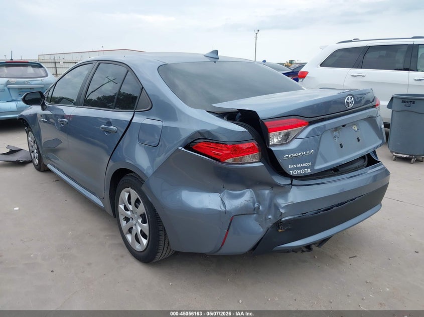 2022 Toyota Corolla VIN 5YFEPMAE6NP382728 IAAI salvage auction — FRONT & REAR, Salvage (Texas), sold $3,600 on 2026-07-07 (photo 3)