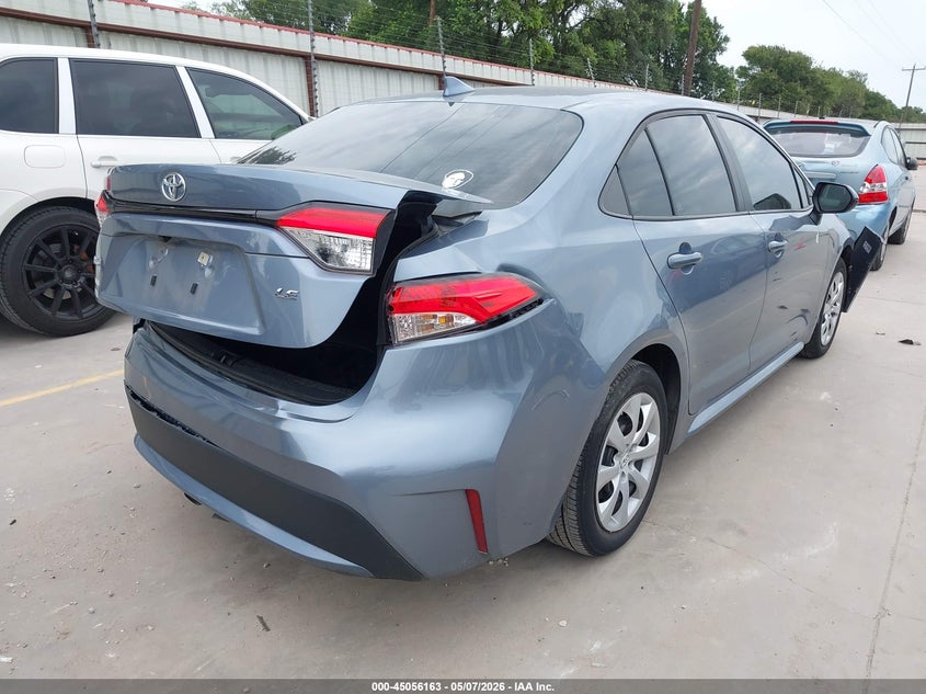 2022 Toyota Corolla VIN 5YFEPMAE6NP382728 IAAI salvage auction — FRONT & REAR, Salvage (Texas), sold $3,600 on 2026-07-07 (photo 4)