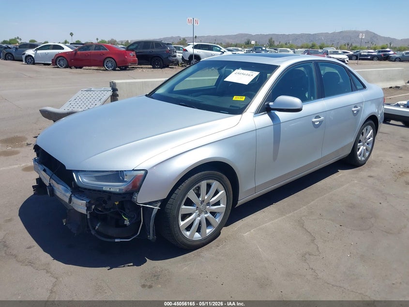 2013 Audi A4 VIN WAUBFAFL3DA161244 IAAI salvage auction — FRONT END, Salvage (Arizona), sold $700 on 2026-07-07 (photo 2)