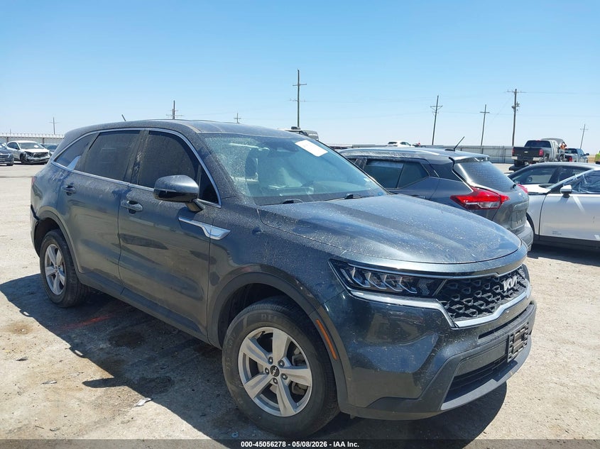 2022 Kia Sorento VIN 5XYRGDLC1NG106278 IAAI salvage auction — LEFT SIDE, Salvage (Texas), sold $5,000 on 2026-07-07 (photo 1)