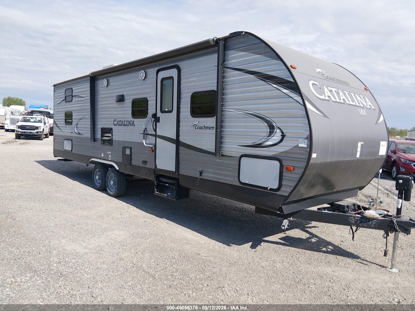 2017 Coachmen Catalina VIN 5ZT2CAUB0HU027848 IAAI salvage auction — HAIL, Regular Certificate (Iowa), sold $7,800 on 2026-07-07 (photo 1)
