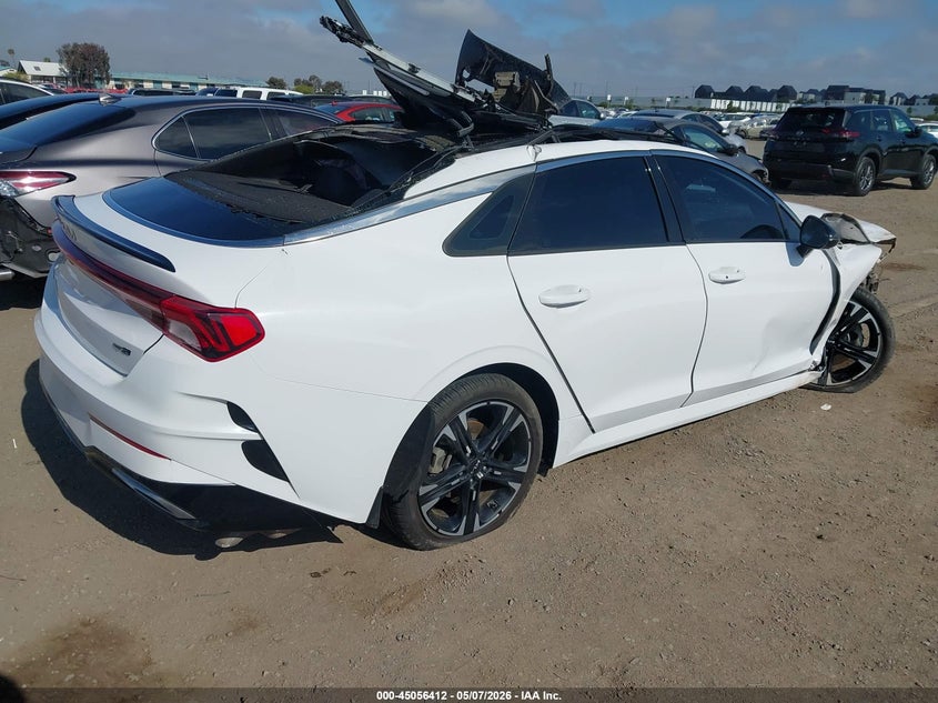 2022 Kia K5 VIN 5XXG64J29NG112936 IAAI salvage auction — ROLLOVER, Salvage (California), sold $875 on 2026-07-13 (photo 4)