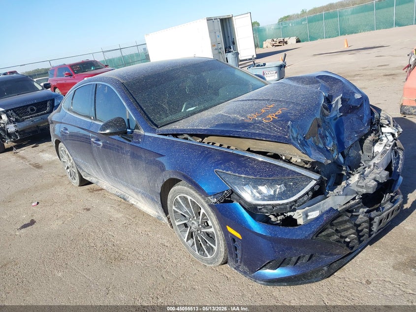 2020 Hyundai Sonata VIN 5NPEJ4J20LH019746 IAAI salvage auction — FRONT END, Regular (South Dakota), sold $2,825 on 2026-07-21 (photo 1)
