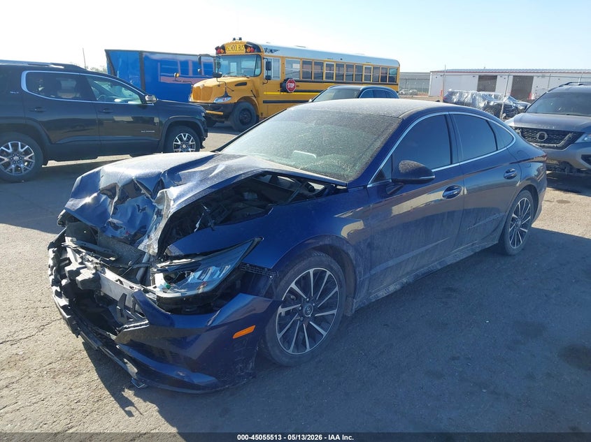 2020 Hyundai Sonata VIN 5NPEJ4J20LH019746 IAAI salvage auction — FRONT END, Regular (South Dakota), sold $2,825 on 2026-07-21 (photo 2)