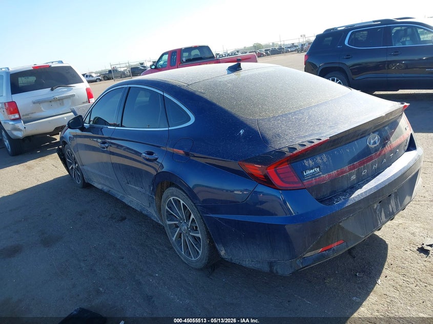 2020 Hyundai Sonata VIN 5NPEJ4J20LH019746 IAAI salvage auction — FRONT END, Regular (South Dakota), sold $2,825 on 2026-07-21 (photo 3)