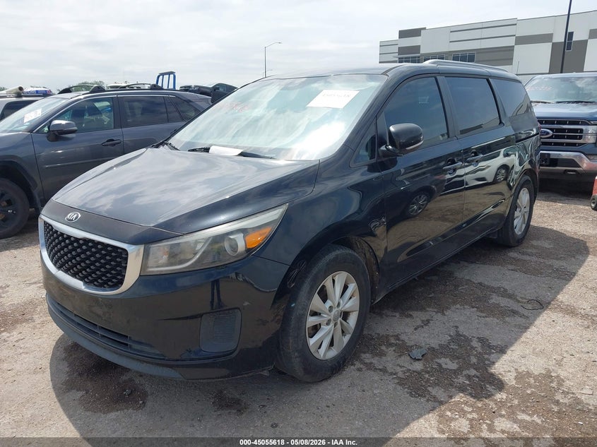 2016 Kia SEDONA VIN KNDMB5C16G6087679 IAAI salvage auction — NORMAL WEAR, Original (Texas), sold $1,400 on 2026-07-14 (photo 2)