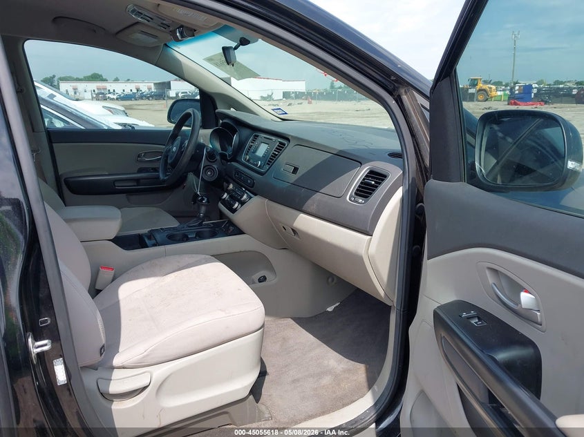 2016 Kia SEDONA VIN KNDMB5C16G6087679 IAAI salvage auction — NORMAL WEAR, Original (Texas), sold $1,400 on 2026-07-14 (photo 5)